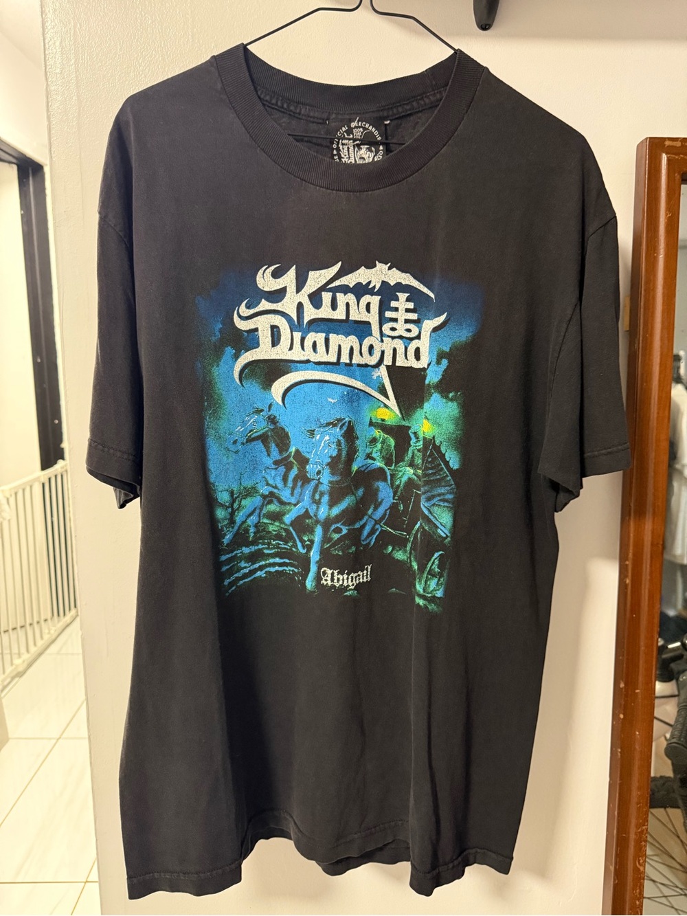 King Diamond Black Graphic Band Tee - Abigail Design